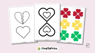 10+ Heart Template Printables for DIY Crafts