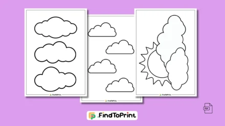 9+ Free Cloud Template Printables for Crafts & Decor