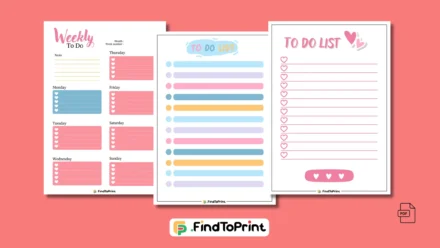 Organize Your Life with These Free Printable To-Do Lists