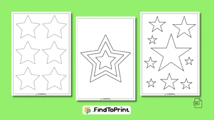 Your Go-To Resource for Star Template Printables