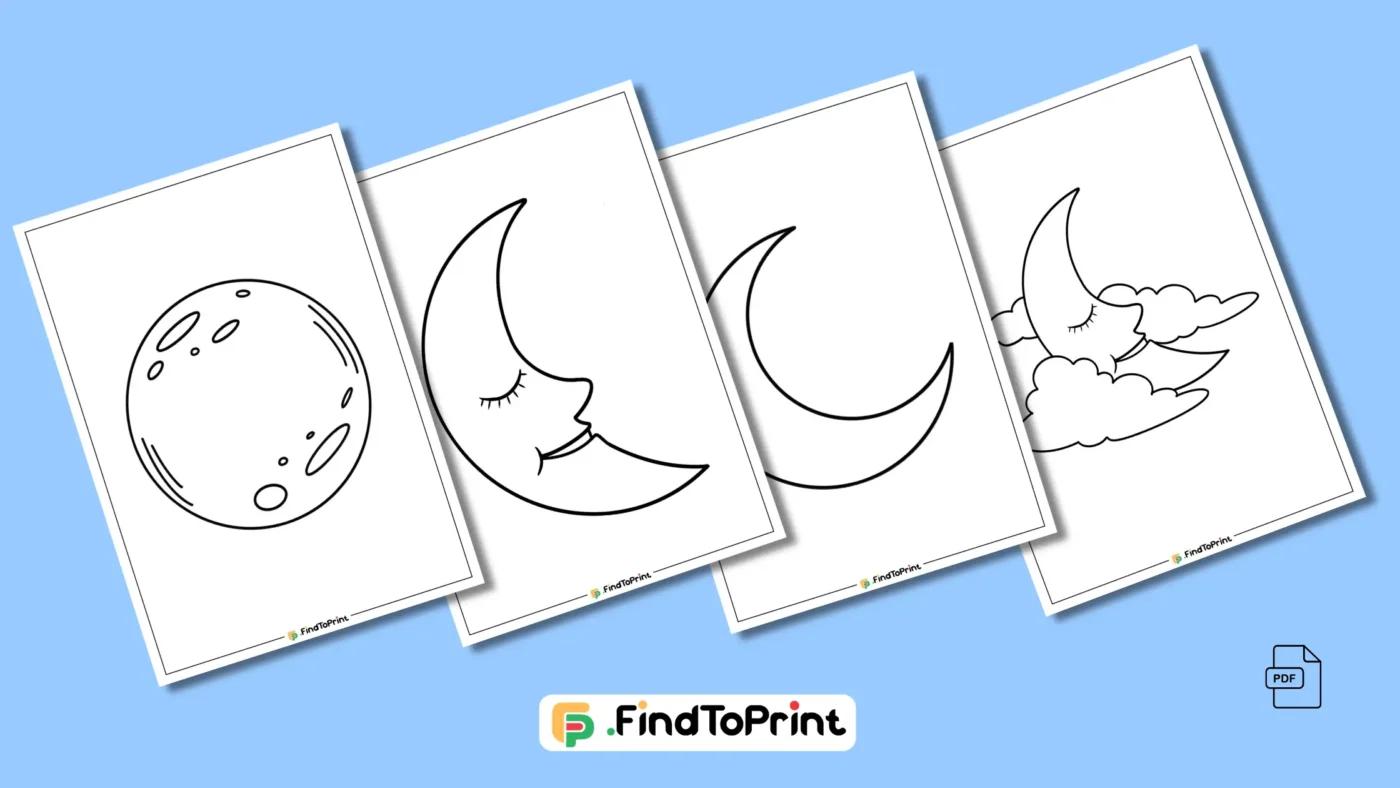 Free Moon Printable Templates