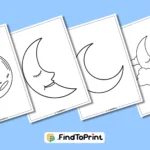 Free Moon Printable Templates